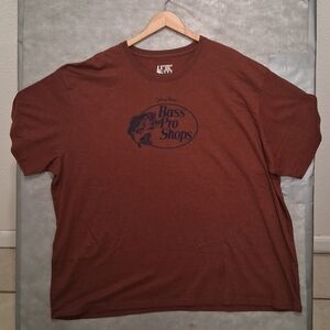 Men's Bass Pro Shops Short Sleeve T-shirt : Size 4XL : Burnt Red